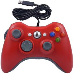 KONTROLER PAD PRZEWODOWY DO XBOX 360 PC CZERWONY