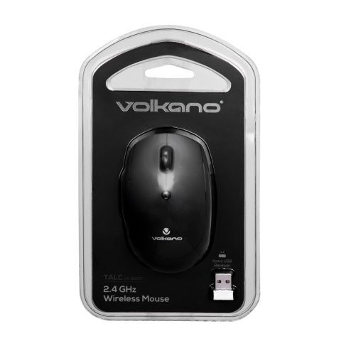 Bezprzewodowa mysz Volkano TALC Series 2.4 GHz - czarna Bezprzewodowa mysz Volkano TALC Series 2.4 GHz - czarna