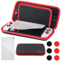 Etui NINTENDO SWITCH / OLED Zestaw 3w1 Etui Szkło Hartowane Nakładki